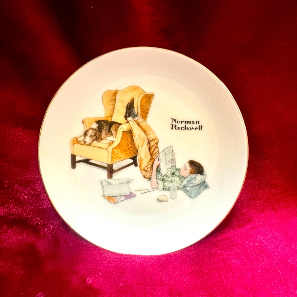 Normanl Rockwell "The Student" Plate